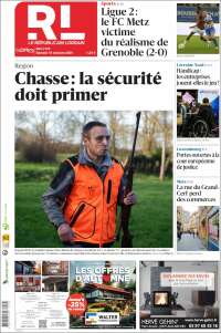 Portada de Le Republicain Lorrain (Francia)