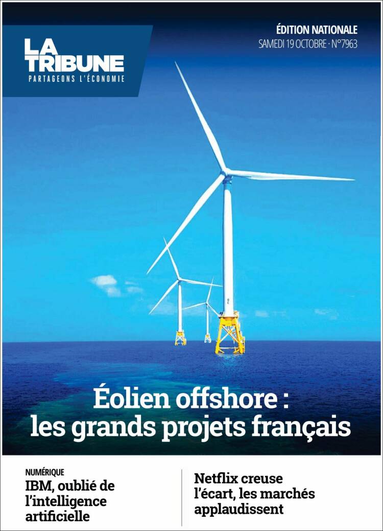 Portada de La Tribune (Francia)