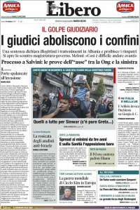 Portada de Libero (Italia)