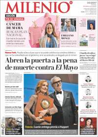 Portada de Milenio (M&eacute;xico)