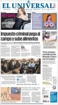 Portada de El Universal (M&eacute;xico)