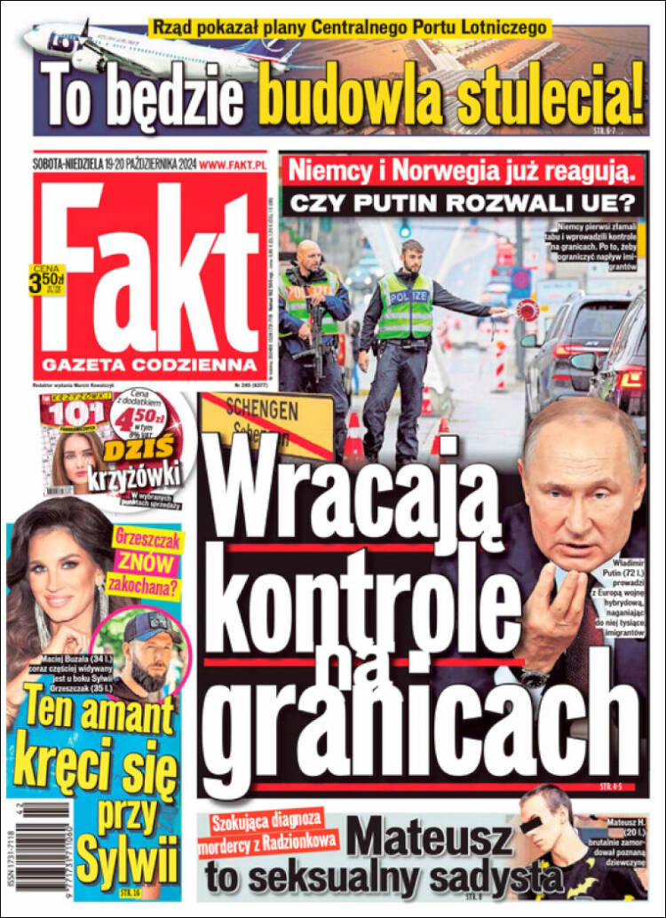 Portada de Fakt (Polonia)