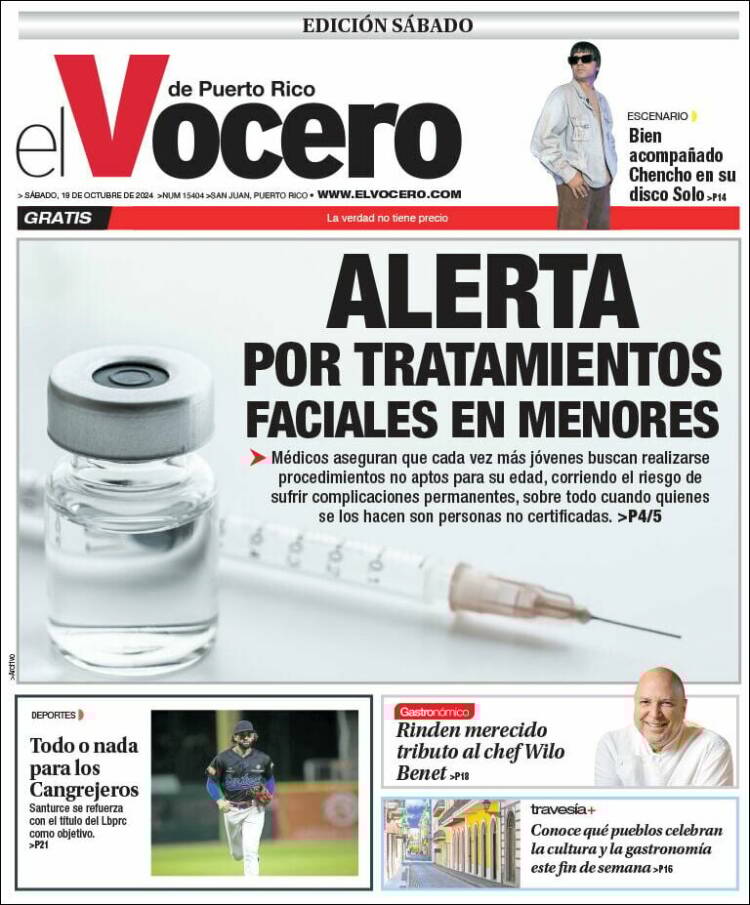 Portada de Vocero (Puerto Rico)