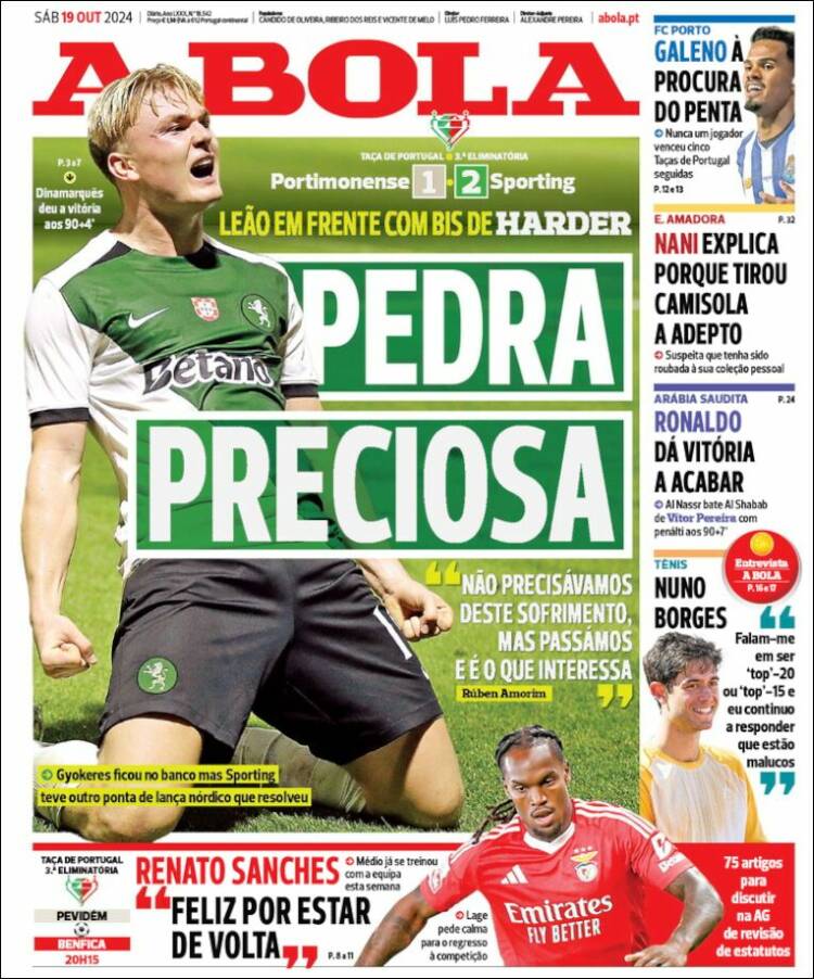 Portada de A Bola (Portugal)