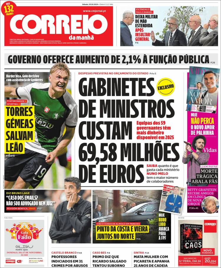 Portada de Correio da Manhã (Portugal)