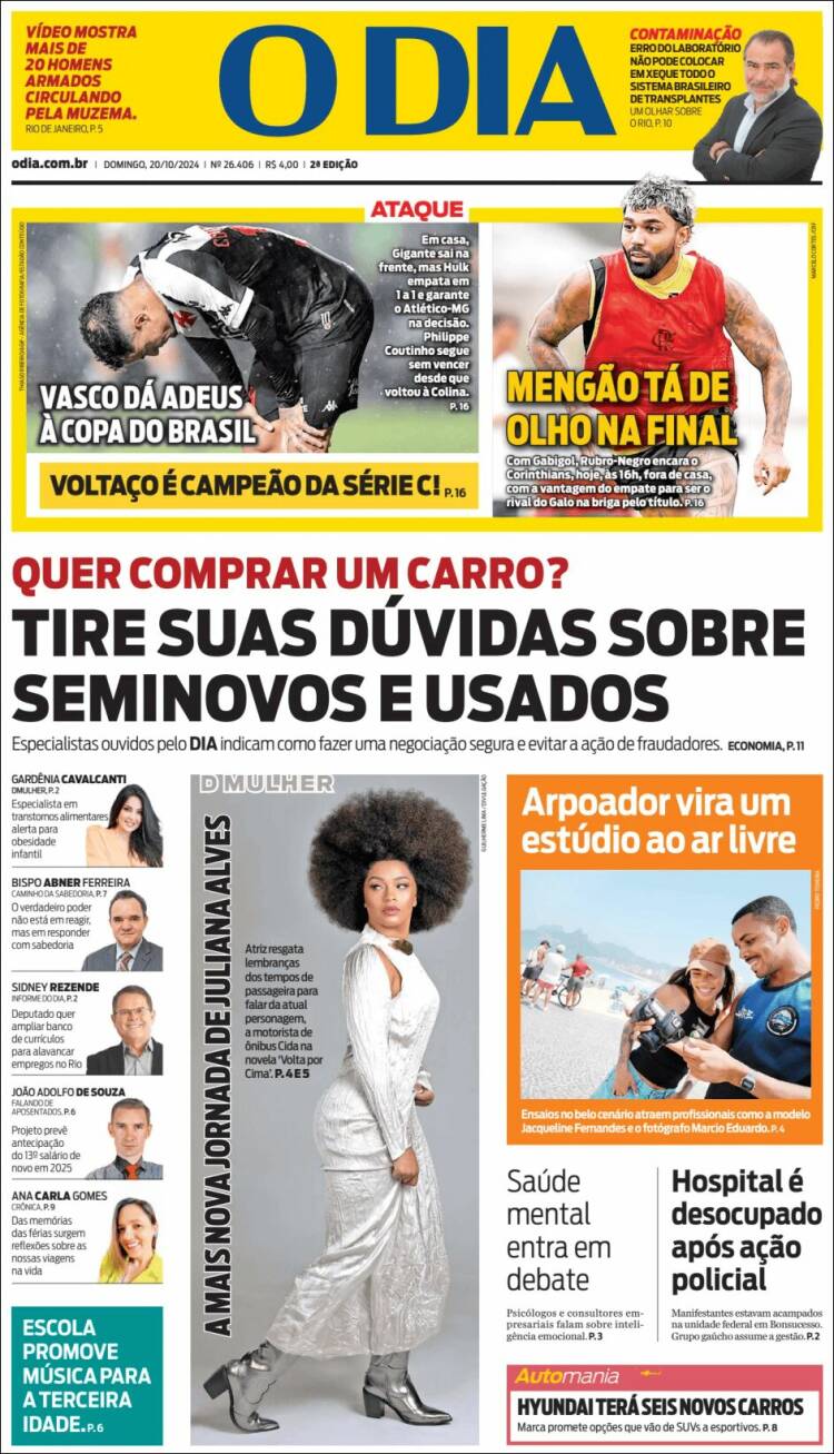 Portada de O Dia (Brasil)