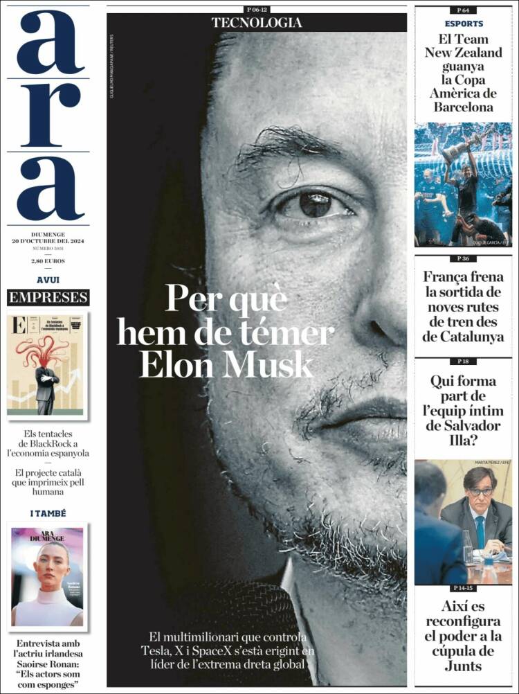 Portada de Ara (España)