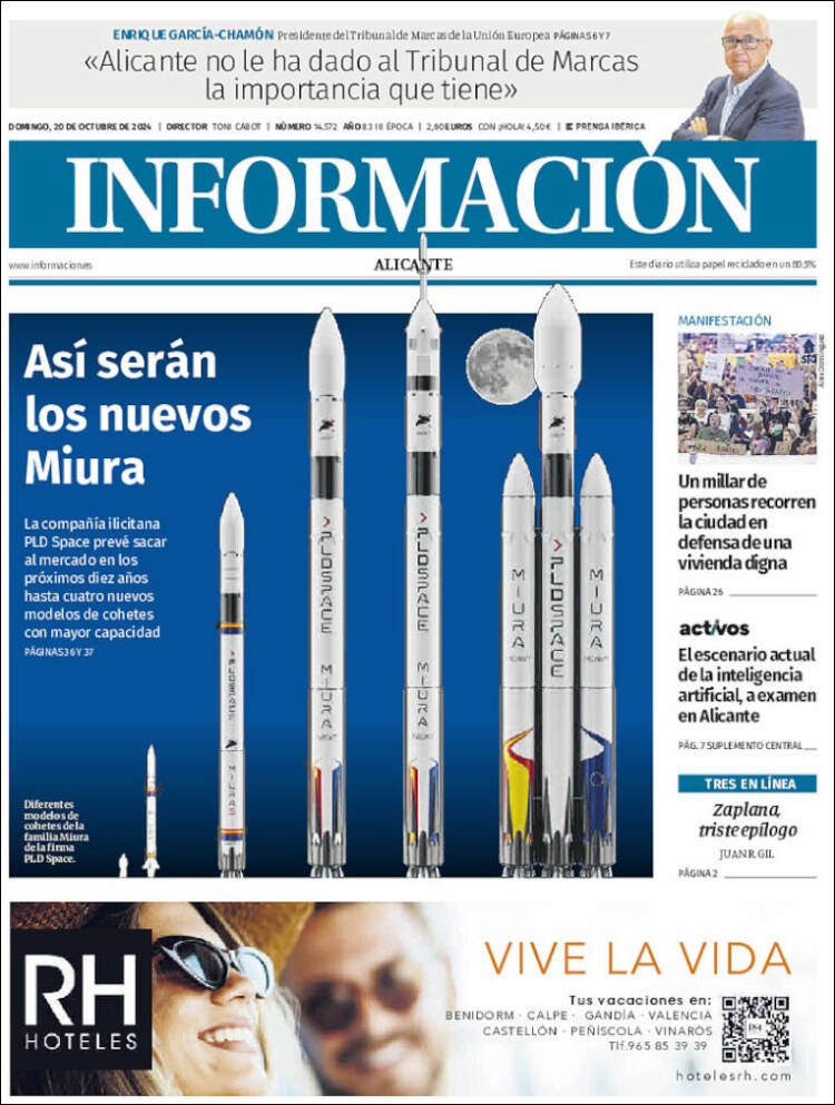 Portada de Diario Información (España)