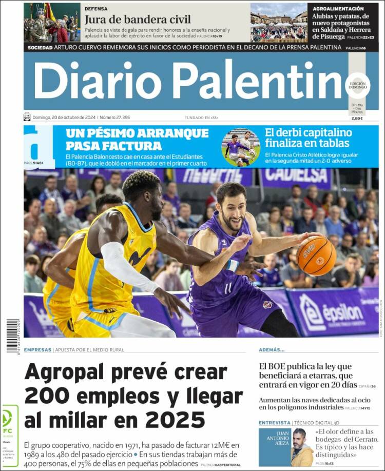 Portada de Diario Palentino (España)