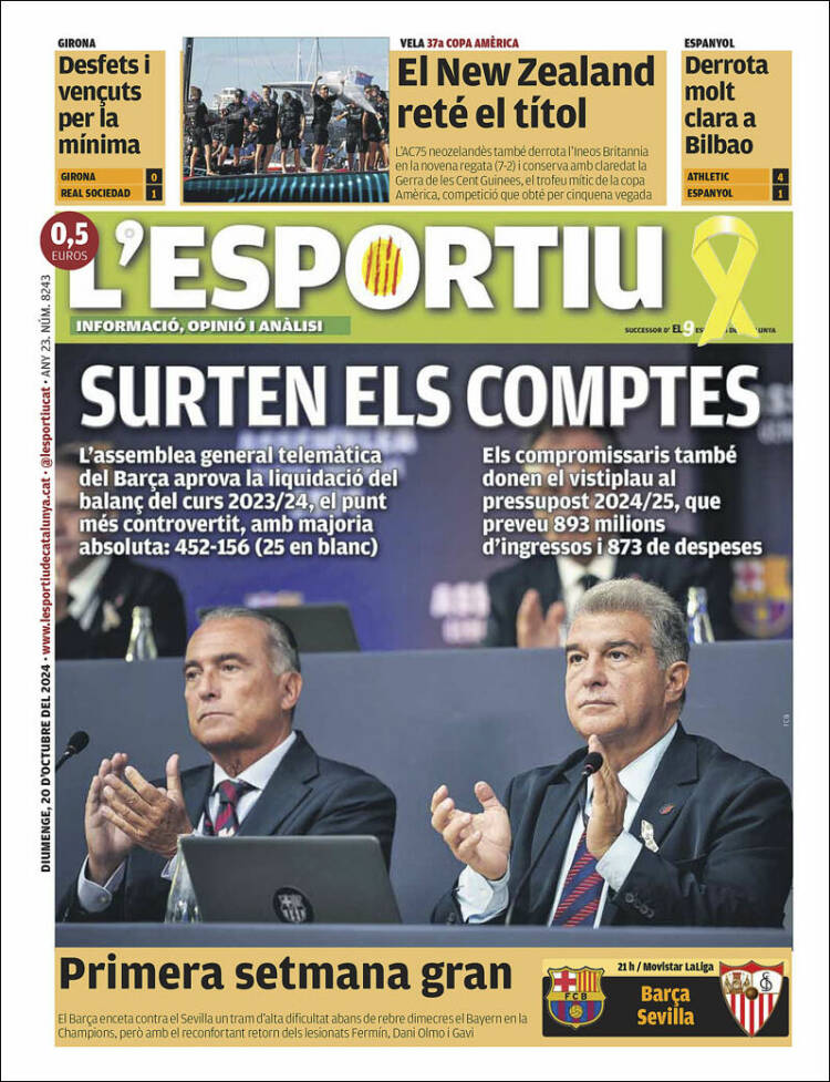 Portada de L'Esportiu (España)