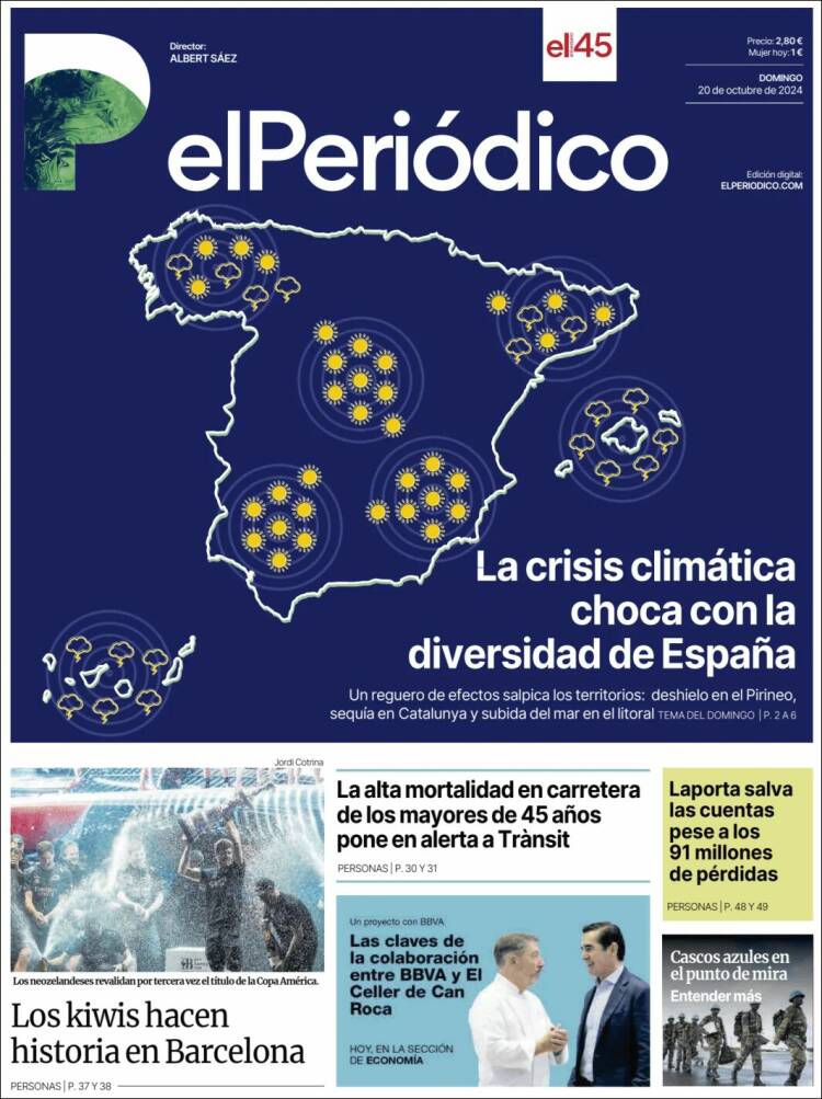 Portada de El Periódico (España)