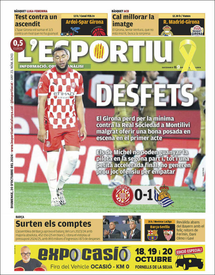 Portada de L'Esportiu : Girona (España)