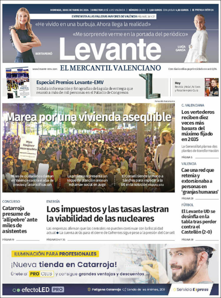 Portada de Levante (España)