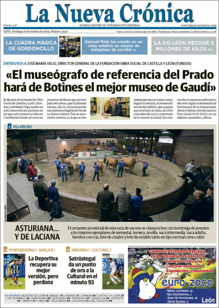 Portada de La Nueva Crónica (España)