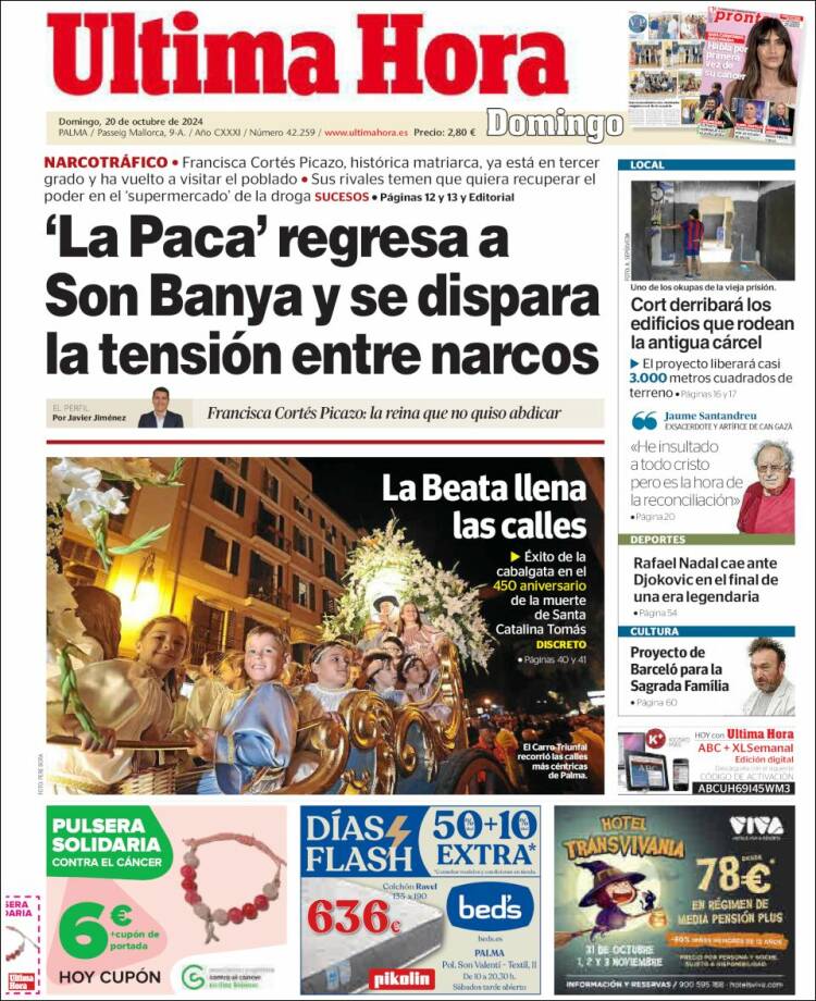 Portada de Última Hora (España)