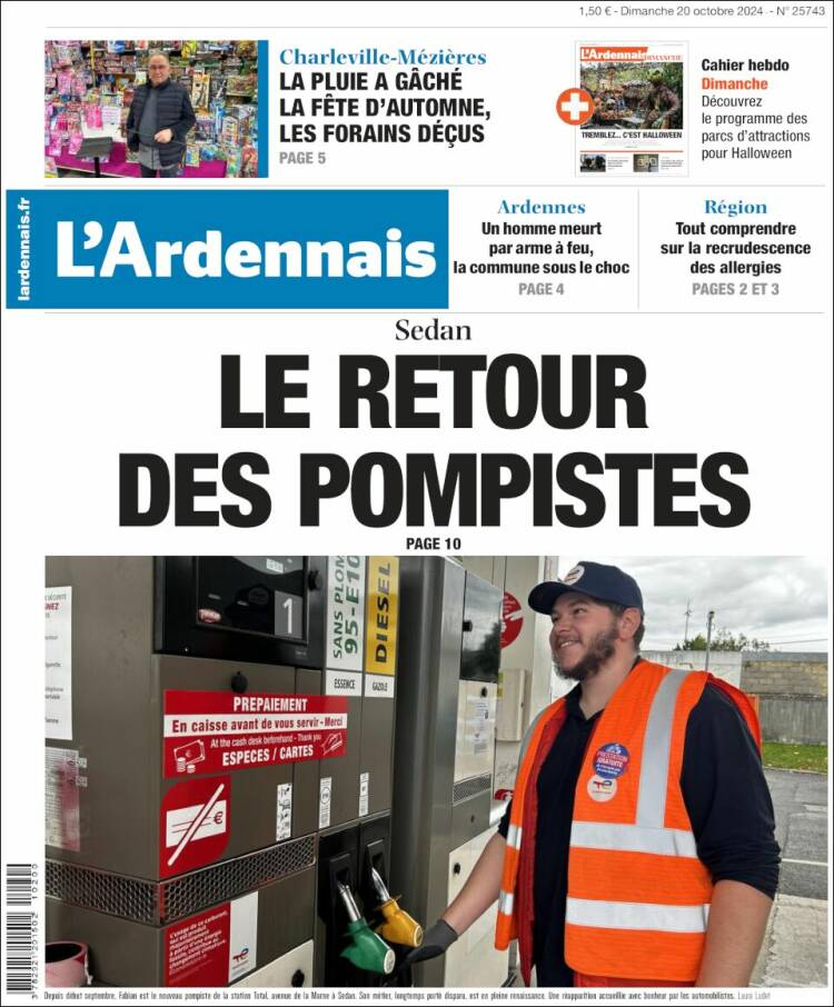 Portada de L'Ardenais (Francia)