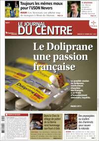 Portada de Le Journal du Centre (Francia)