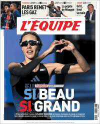 Portada de L'Equipe (Francia)