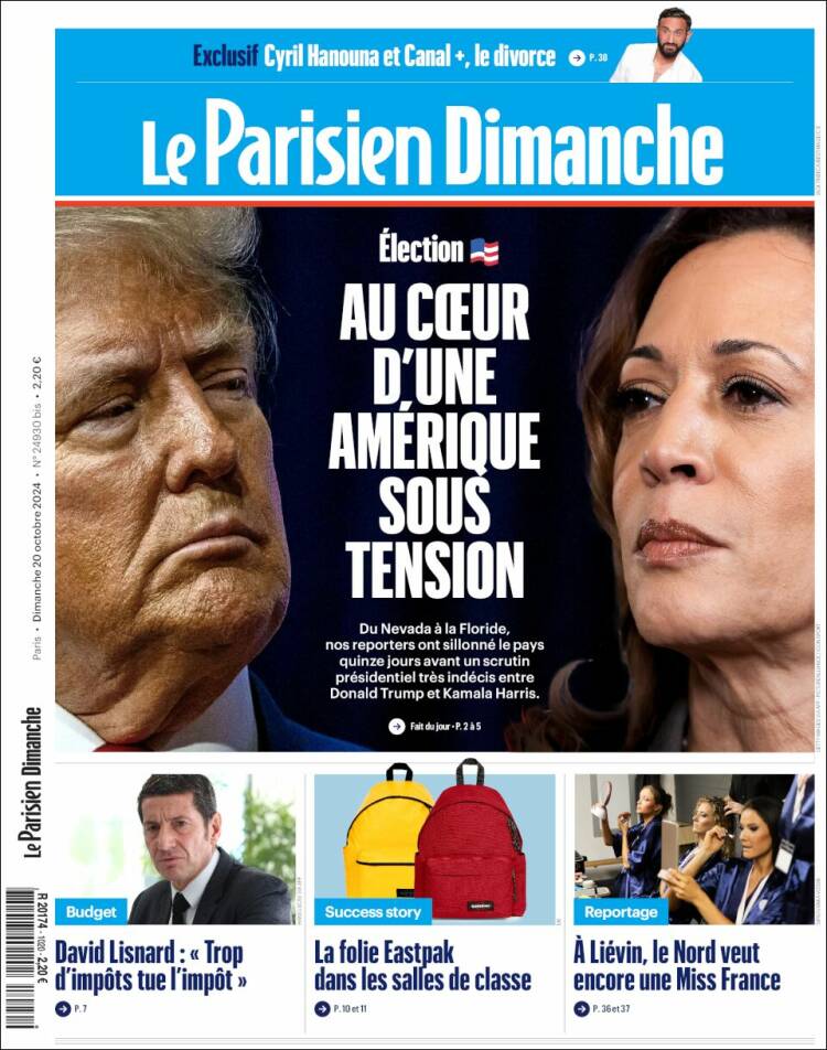 Portada de Le Parisien (Francia)