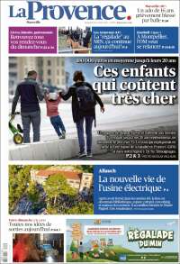 Portada de La Provence (Francia)