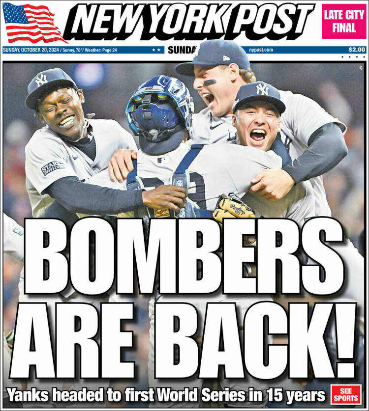 Portada de New York Post (USA)