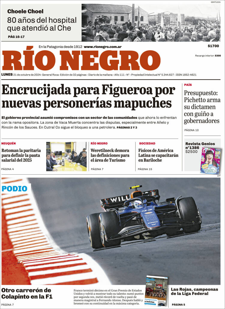 Portada de Rio Negro (Argentina)