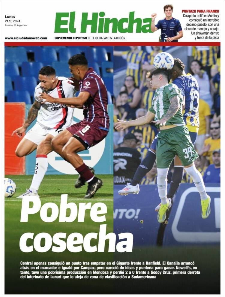 Portada de El Hincha (Argentina)