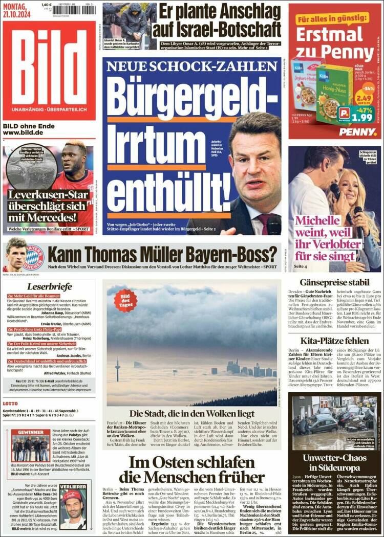 Portada de Bild (Alemania)