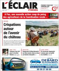 Portada de L'Eclair des Pyrénées (France)
