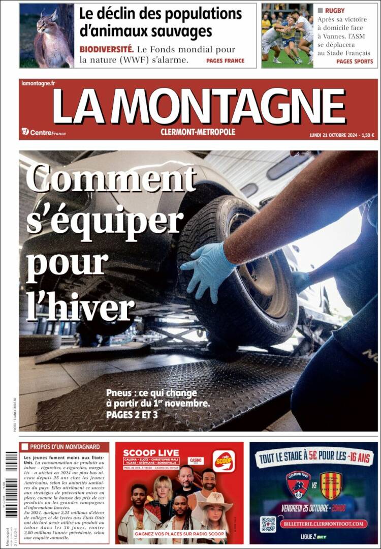 Portada de La Montagne (Francia)