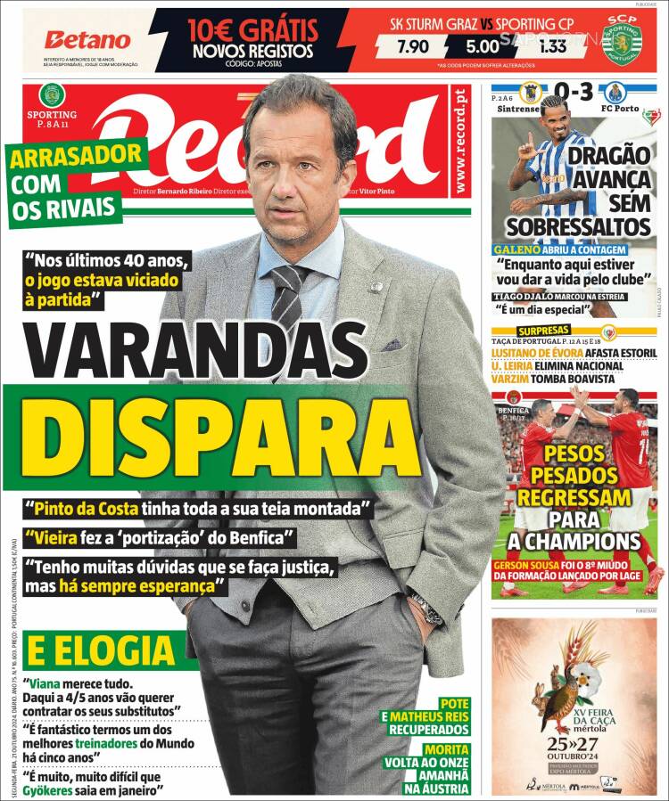 Portada de Record (Portugal)
