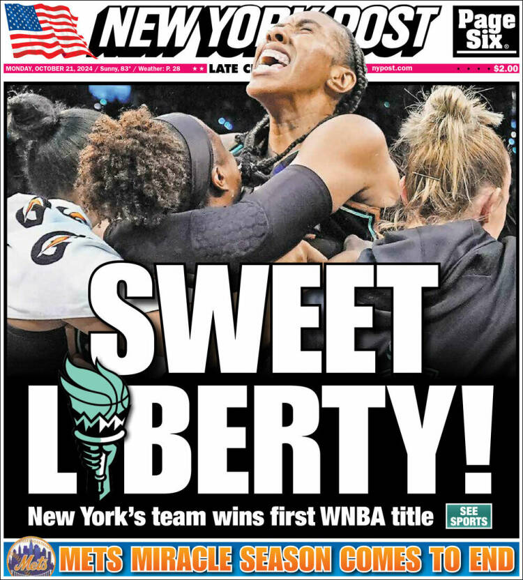 Portada de New York Post (USA)