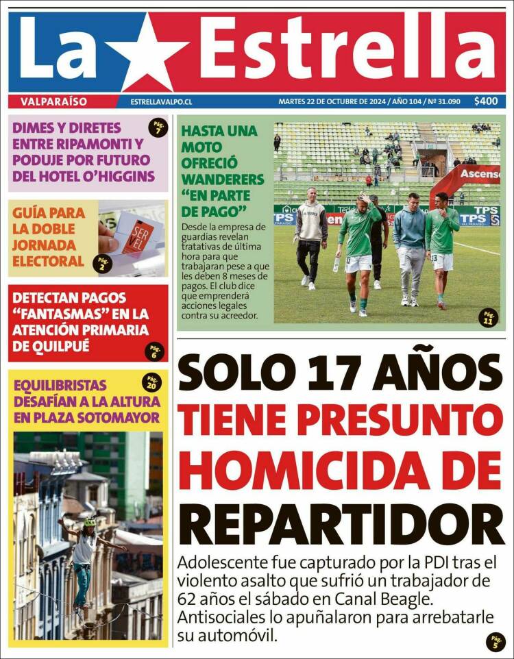 Portada de Estrella de Valparaiso (Chile)