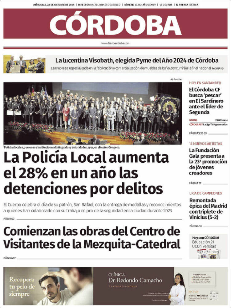 Portada de Diario de Córdoba (España)