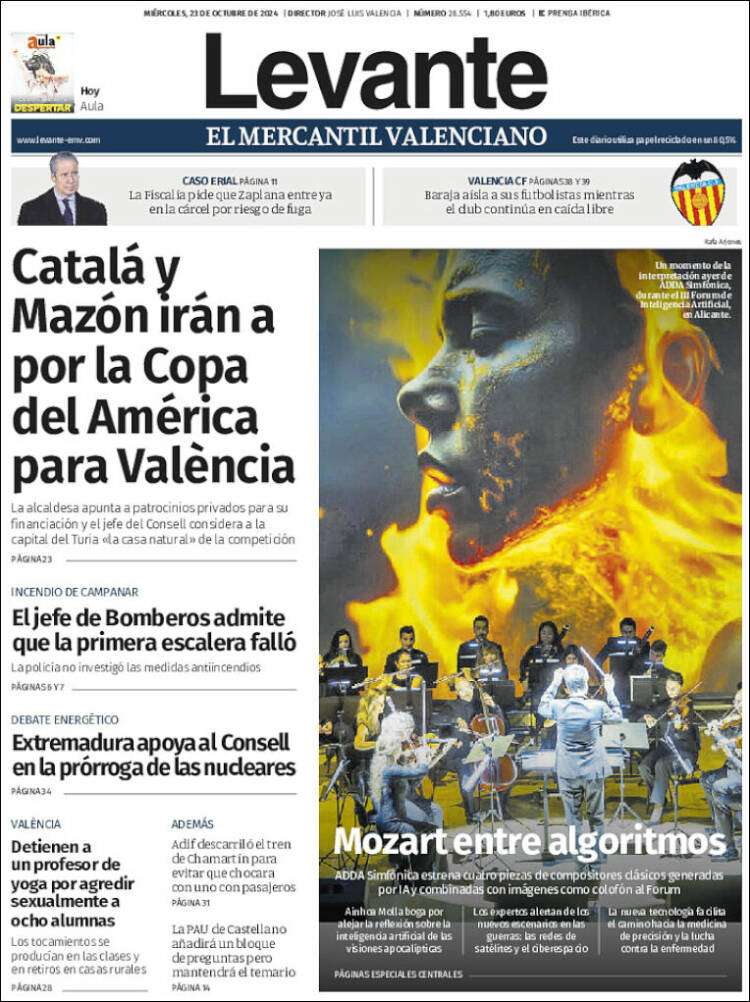Portada de Levante (España)