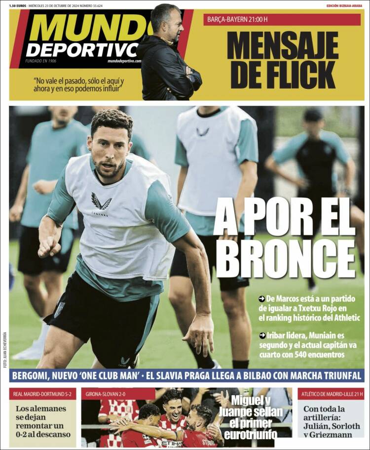 Portada de Mundo Deportivo Bizkaia (España)