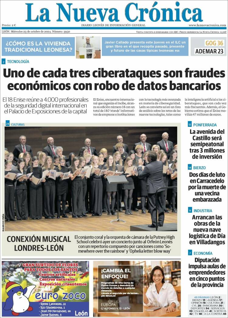 Portada de La Nueva Crónica (España)