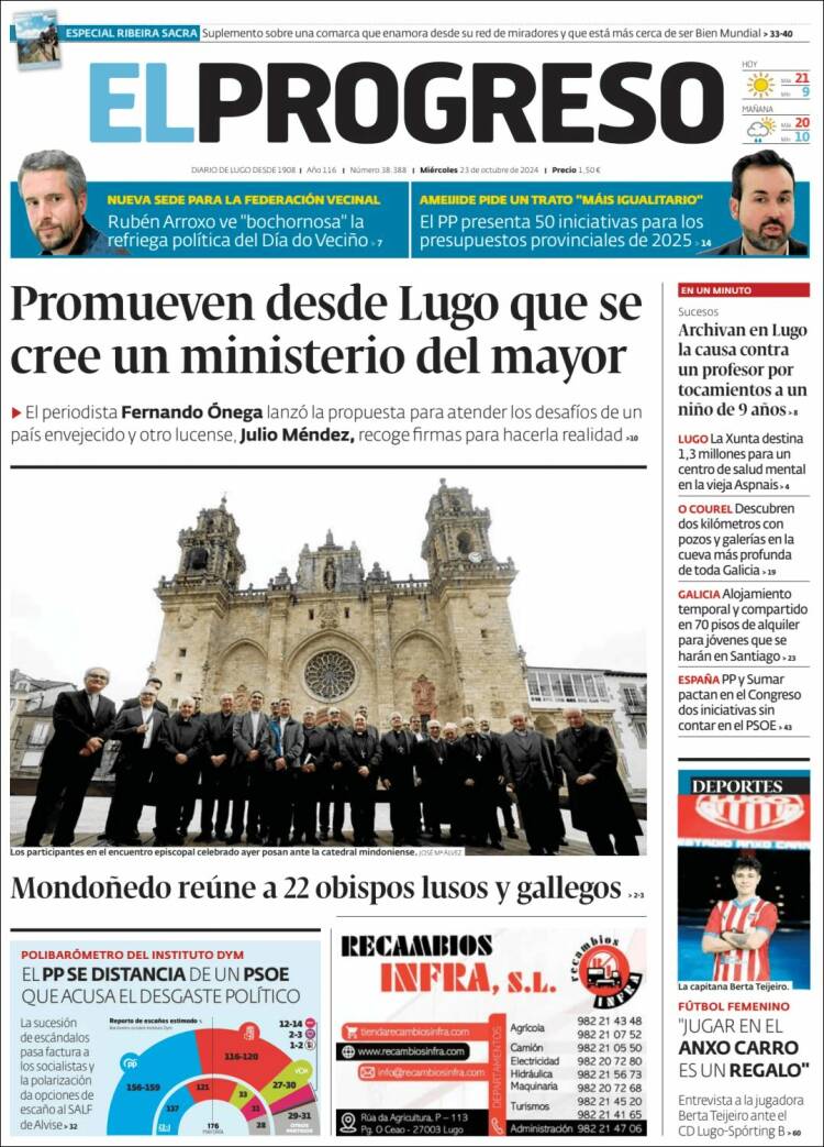 Portada de El Progreso (España)