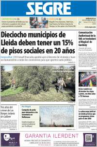 Portada de Segre  (España)