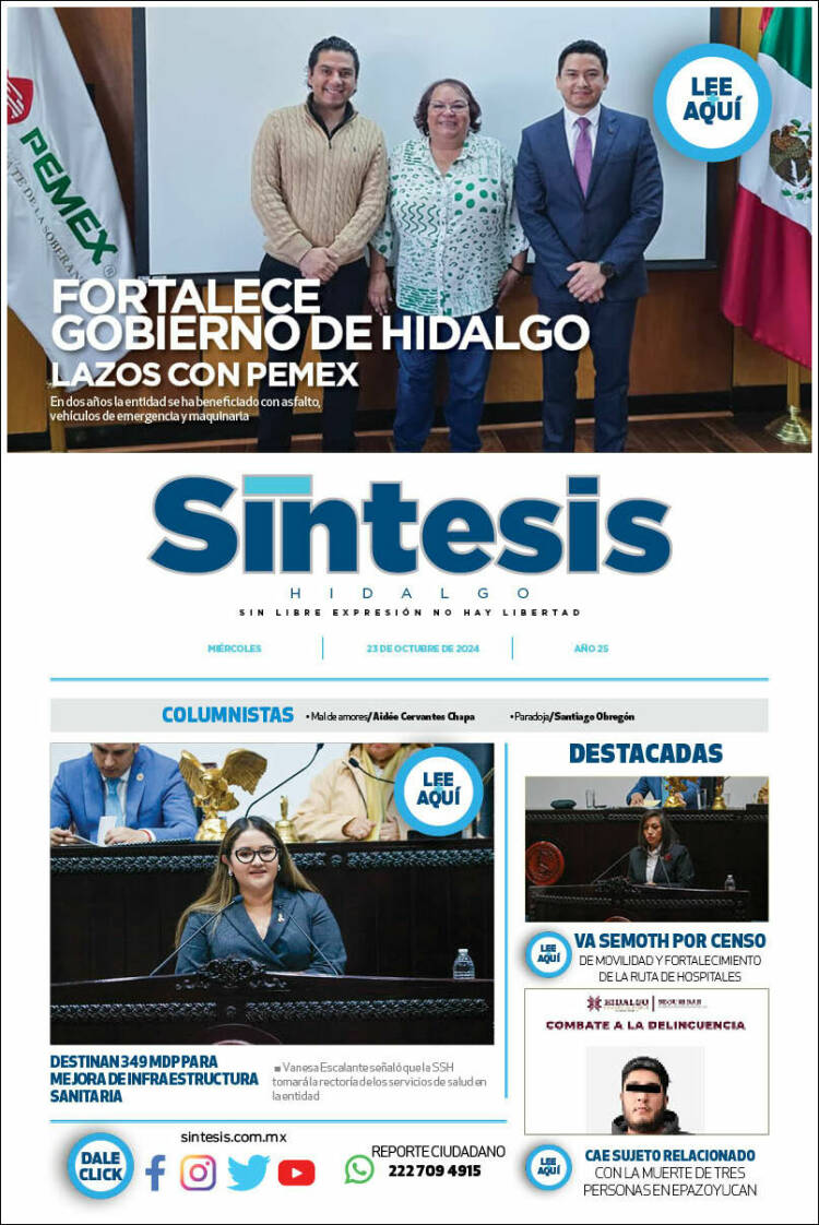 Portada de Sistesis - Hidalgo (Mexique)