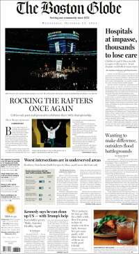 Portada de Boston Globe (USA)