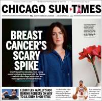 Portada de Chicago Sun-Times (USA)