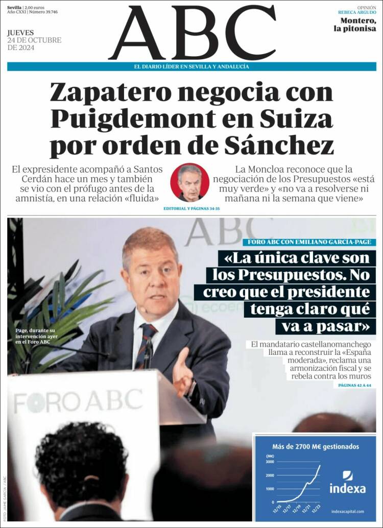 Portada de ABC - Sevilla (España)