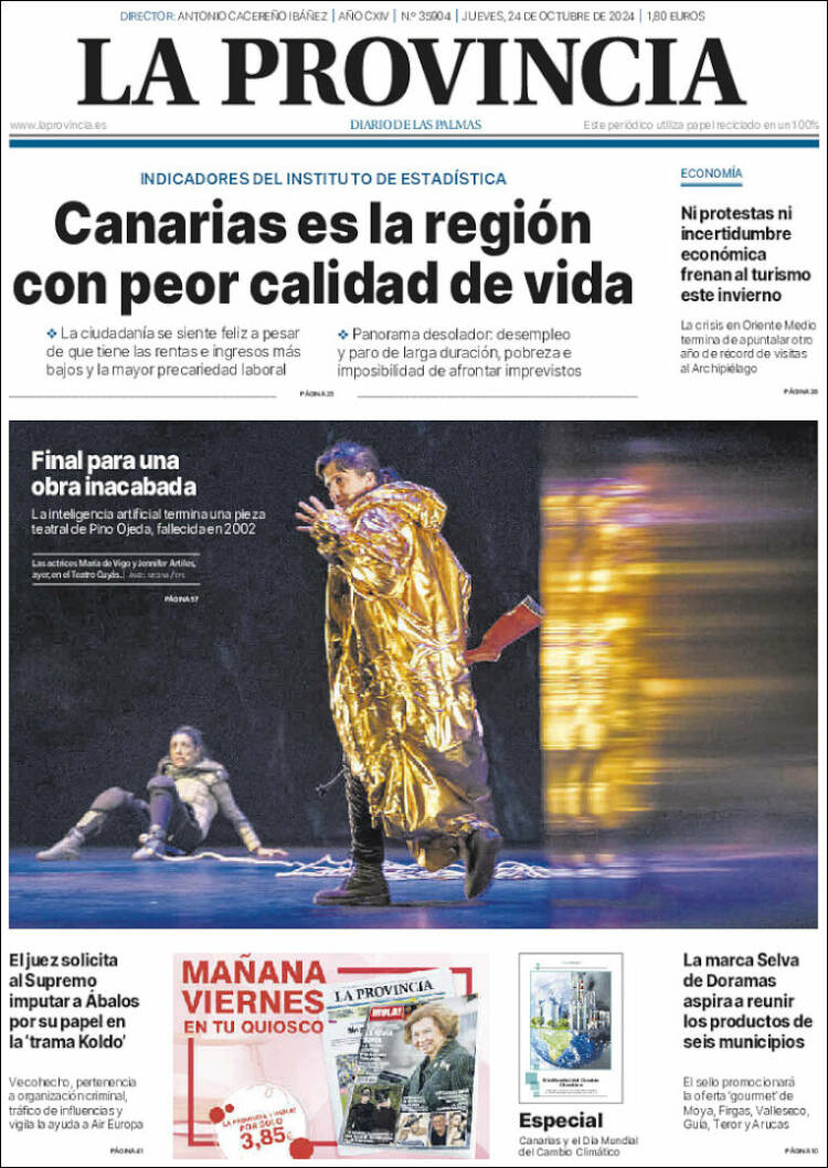 Portada de La Provincia (España)
