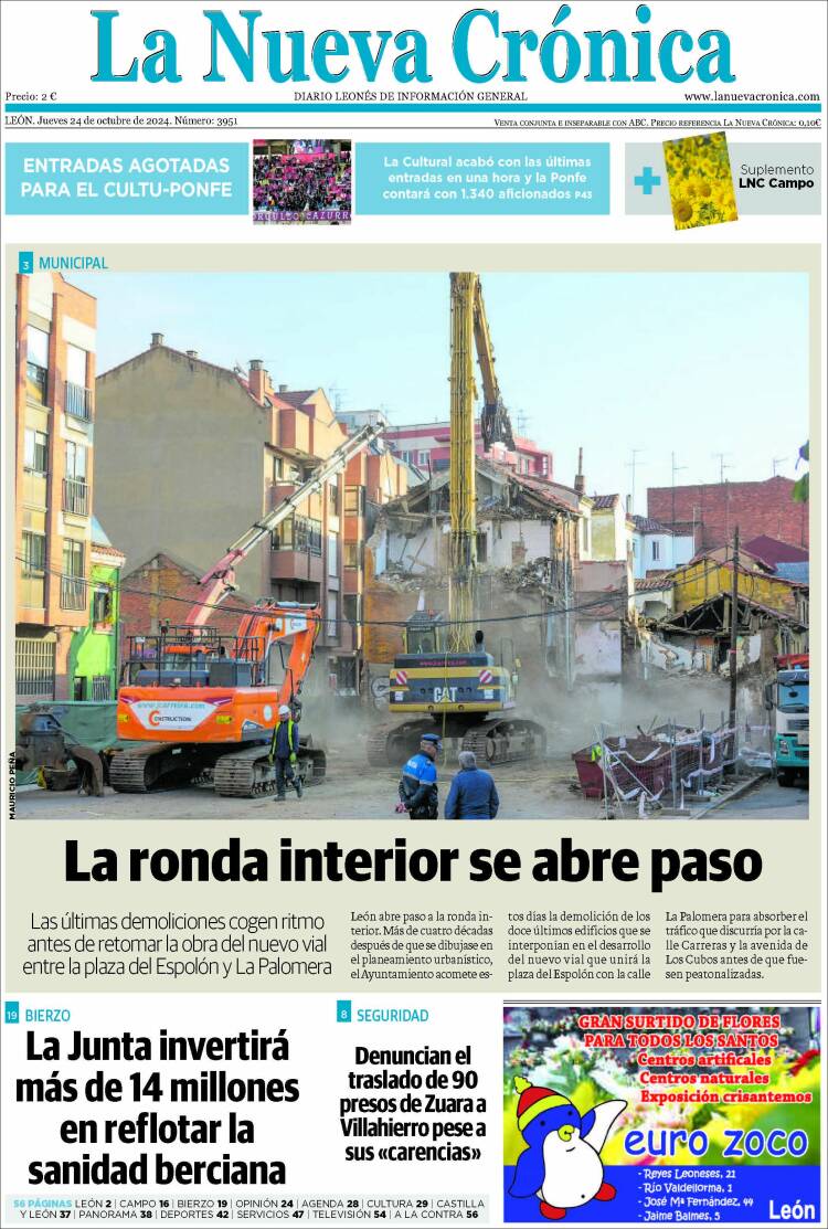 Portada de La Nueva Crónica (España)