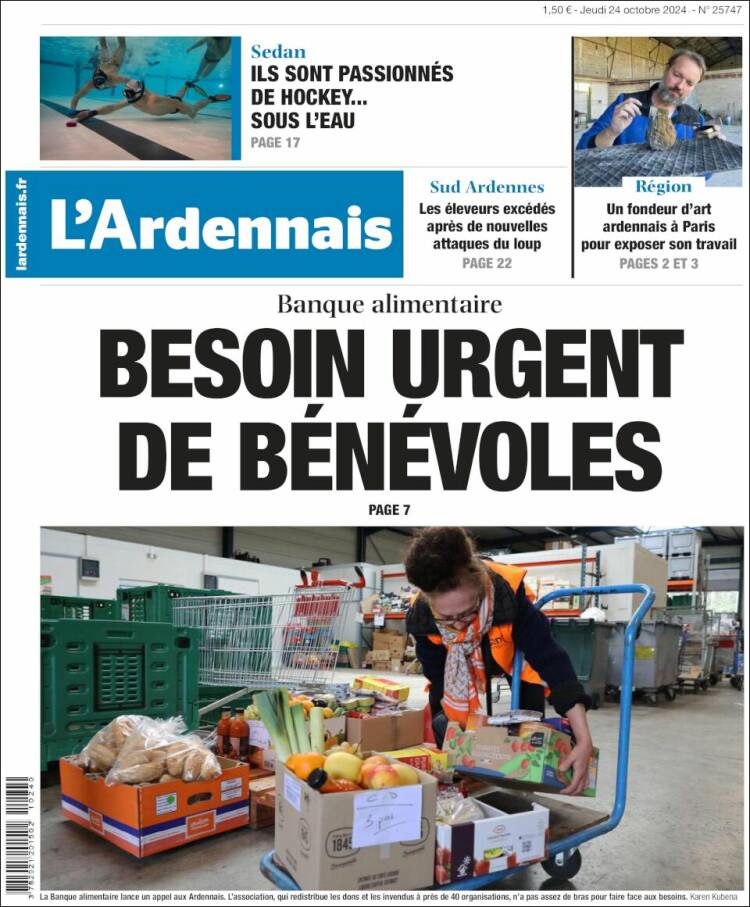 Portada de L'Ardenais (Francia)