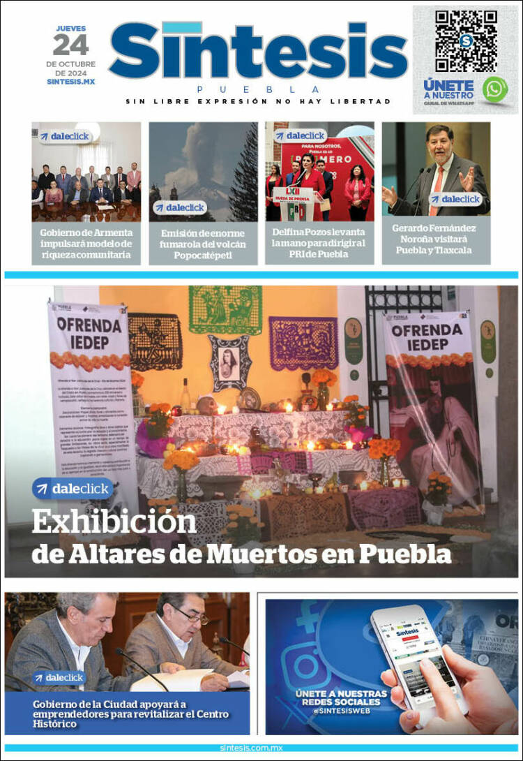 Portada de Síntesis - Puebla (M&eacute;xico)