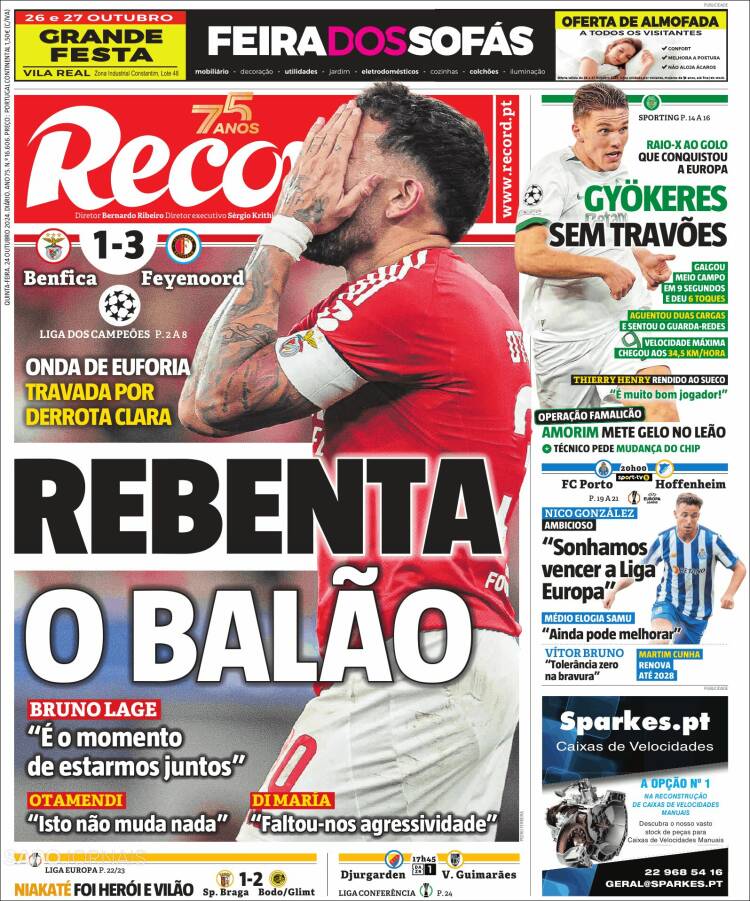 Portada de Record (Portugal)