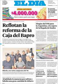 Portada de El Día de la Plata (Argentina)