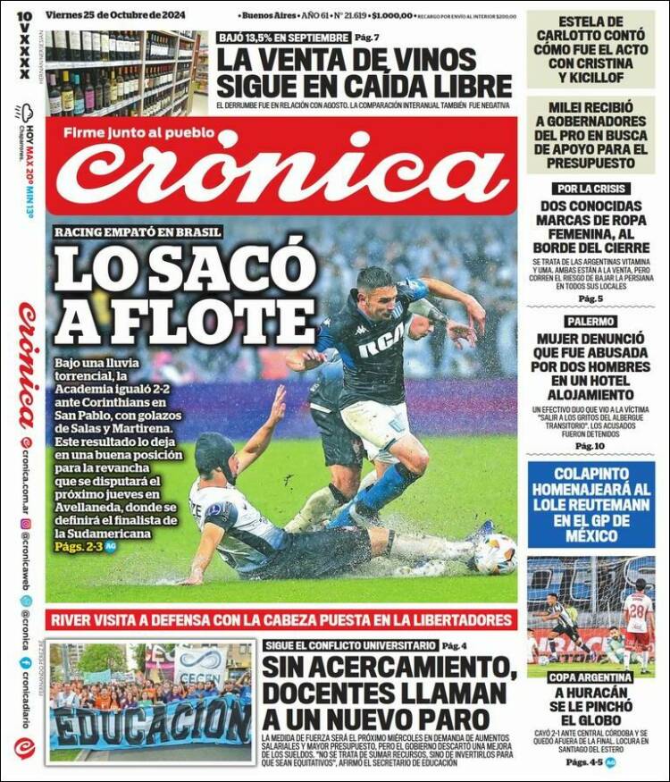 Portada de La Voz del Chaco (Argentina)